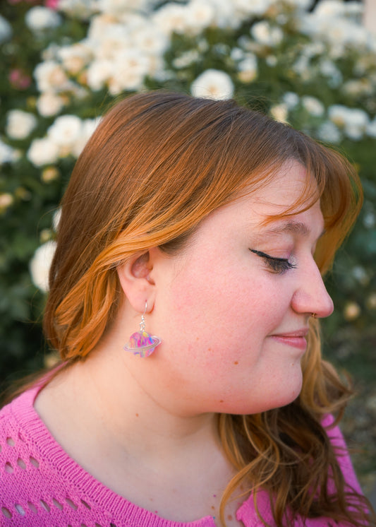 Neon Planet Earrings