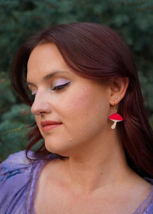 Mushroom Earrings