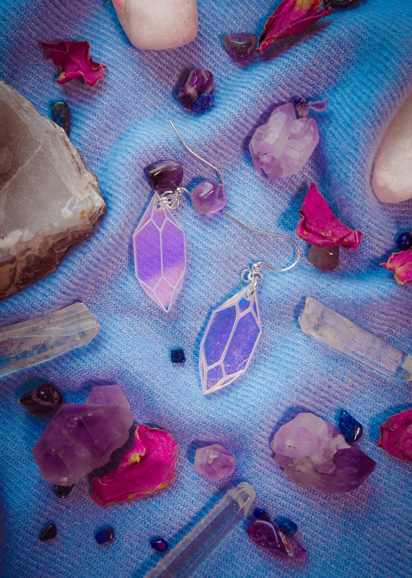 Iridescent Crystal Earrings