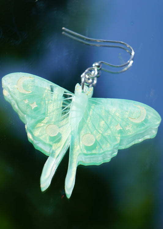 Luna Moth Earrings