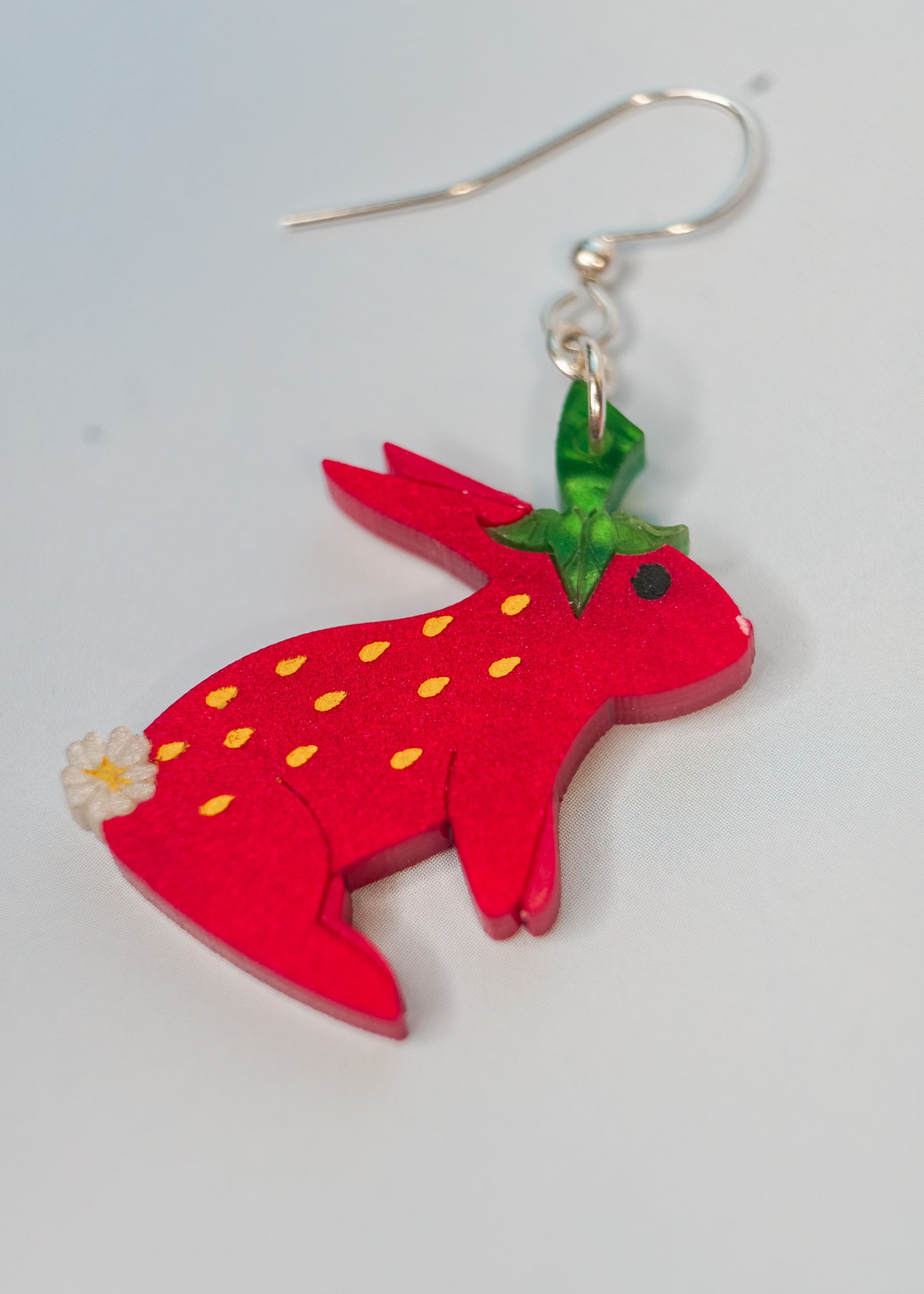 Strawbunny Earrings