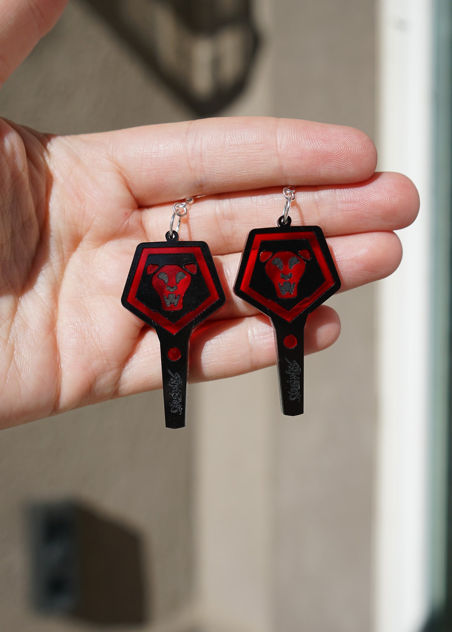 Demon Boy Band Light Stick Earrings
