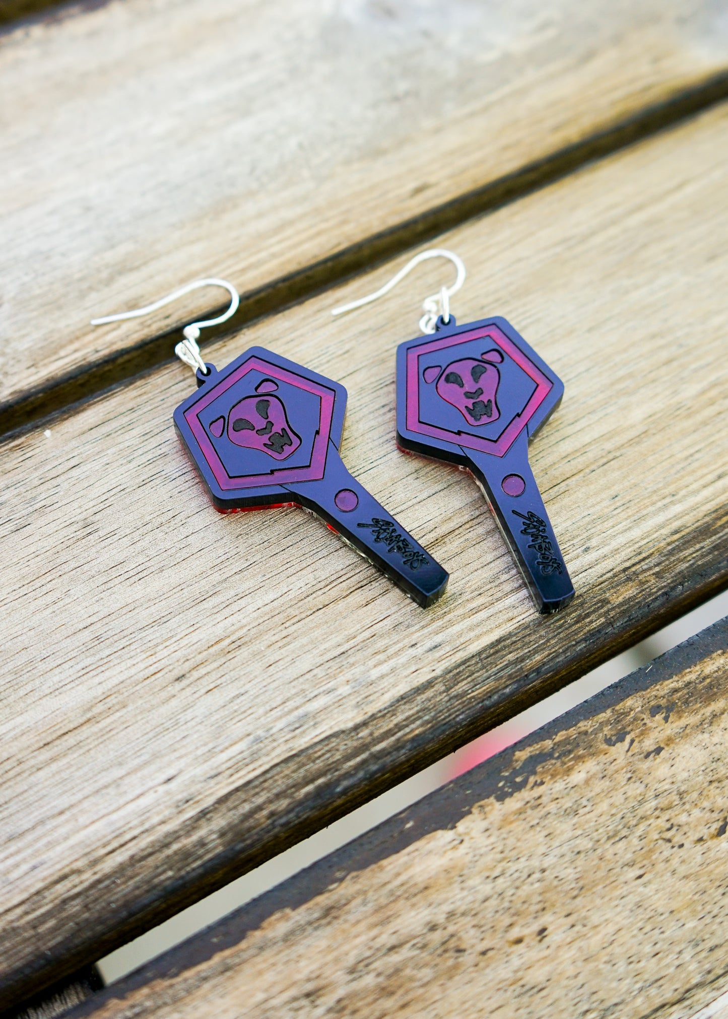Demon Boy Band Light Stick Earrings