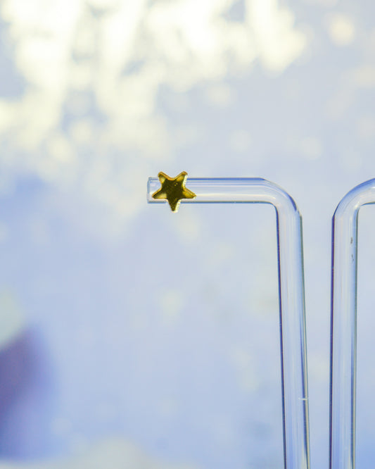 Gold Mirror Star Stud Earrings