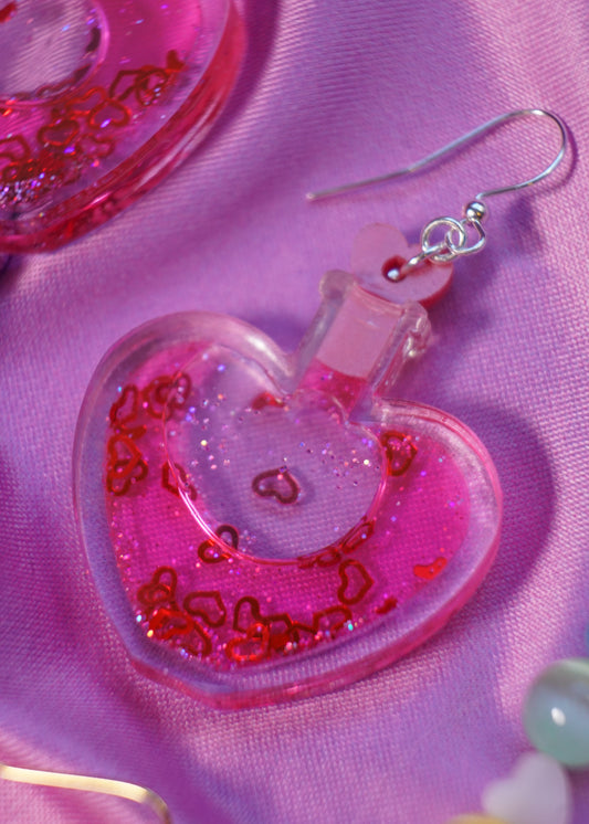 Love Potion Liquid Filled Earrings