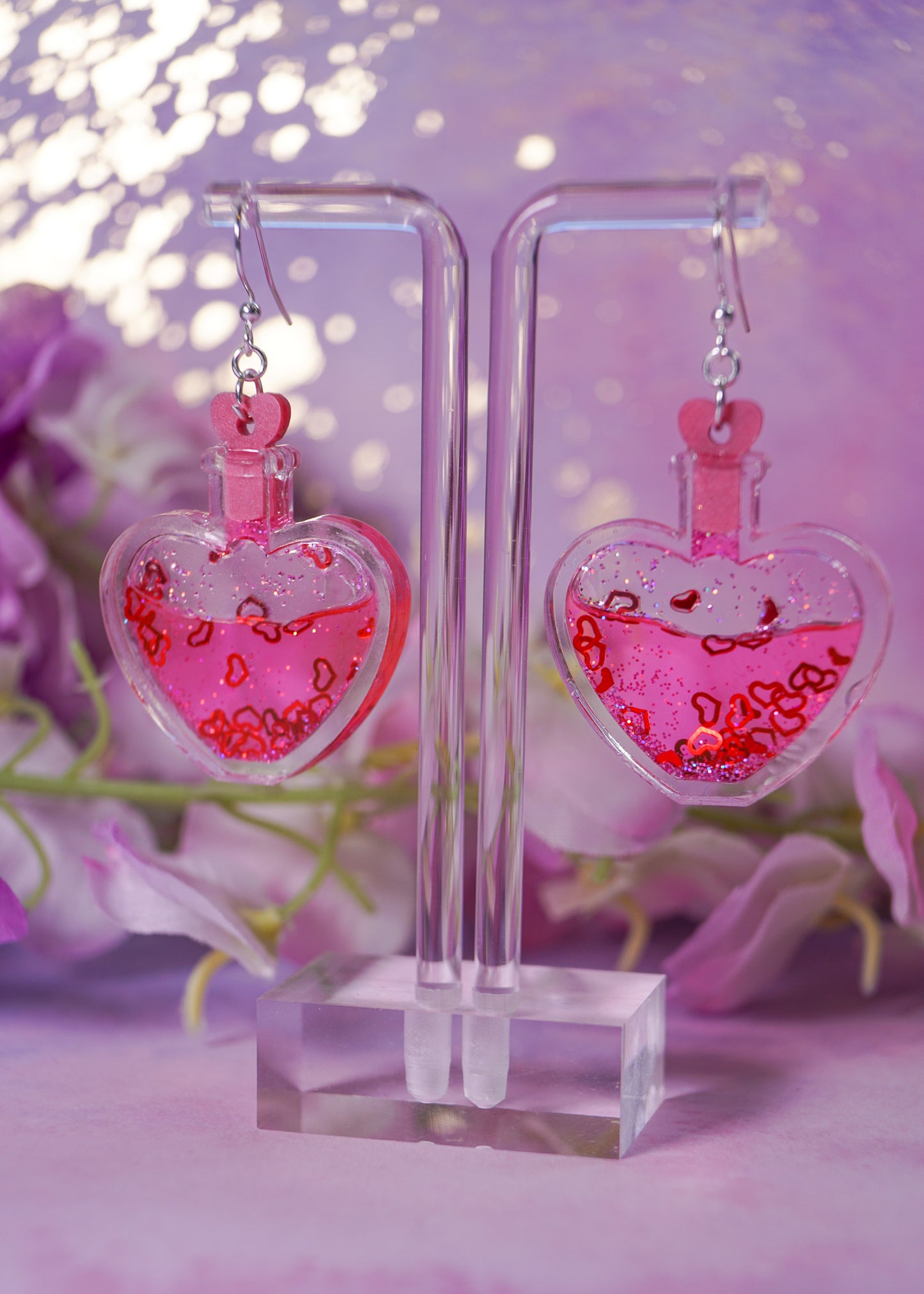 Love Potion Liquid Filled Earrings