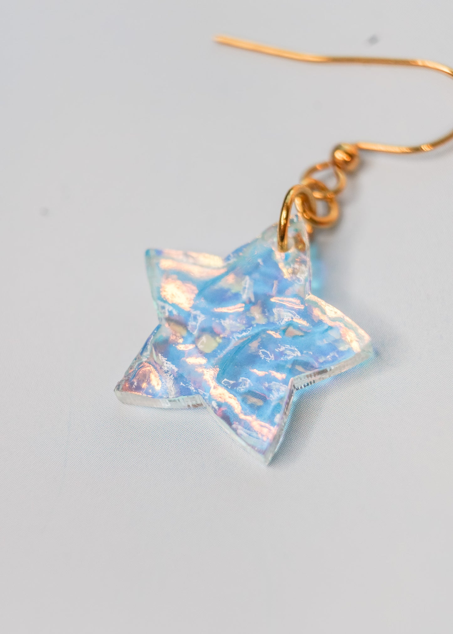 Iridescent Star Earrings