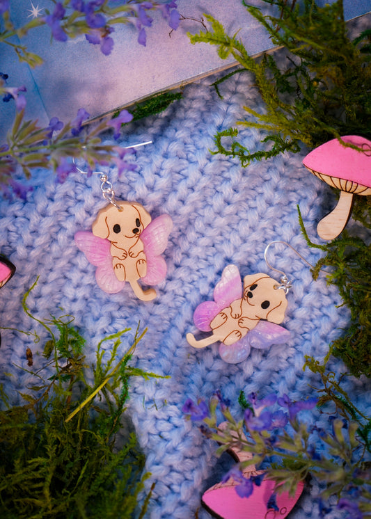 Fairy Puppy Earrings