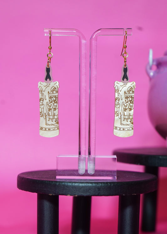 Witch's Candle Earrings