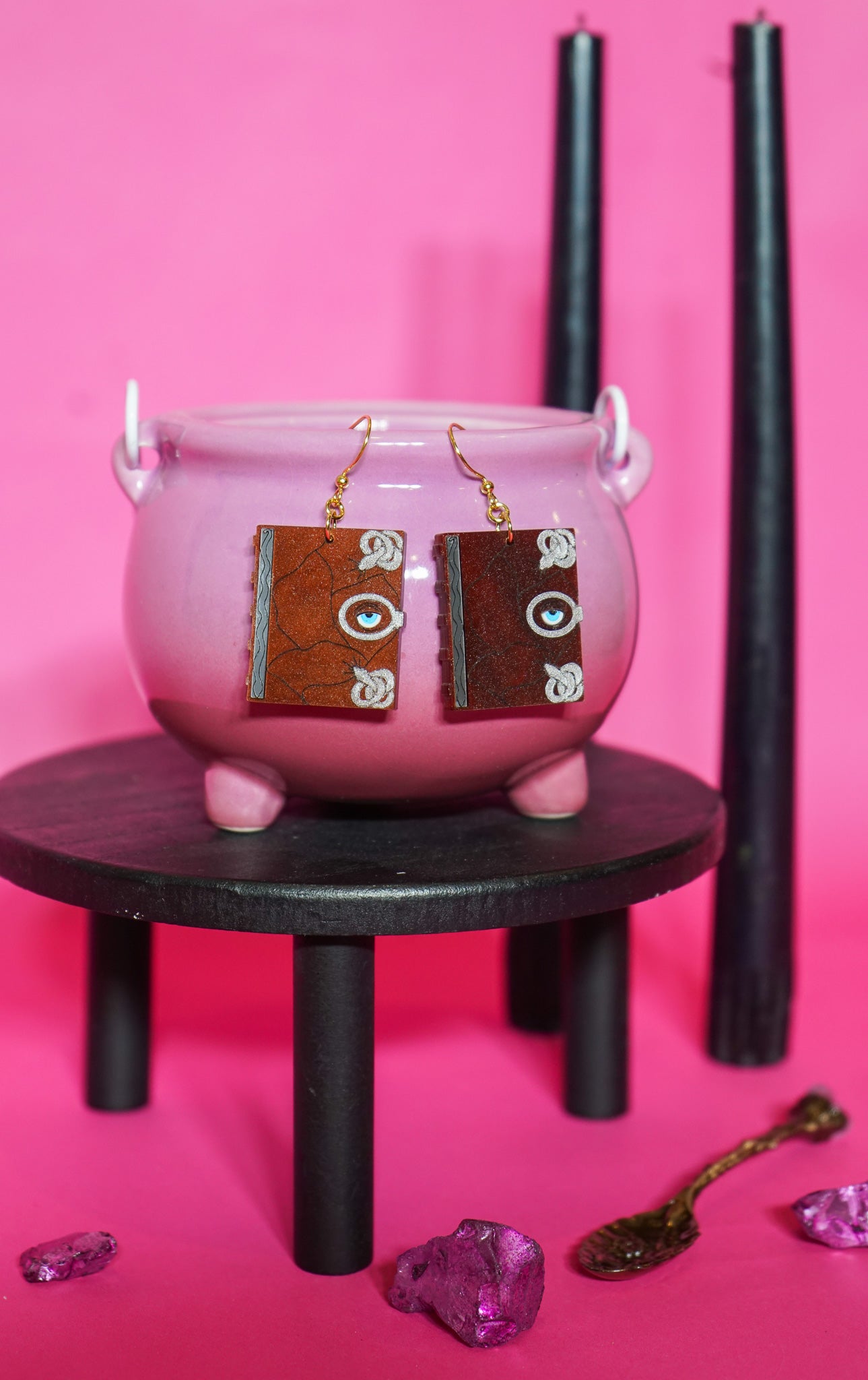 Witch's Book Earrings