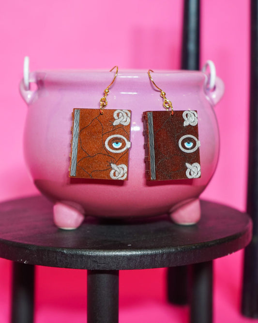 Witch's Book Earrings