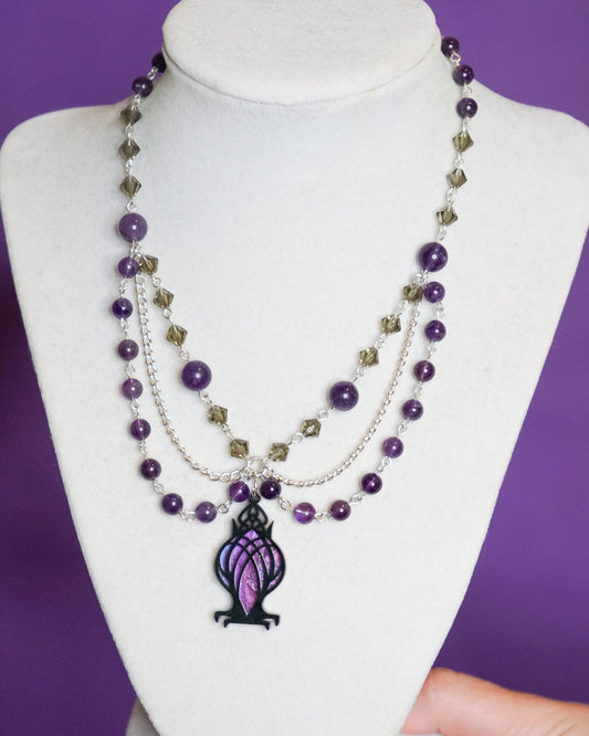 Dark Elven Lantern Necklace