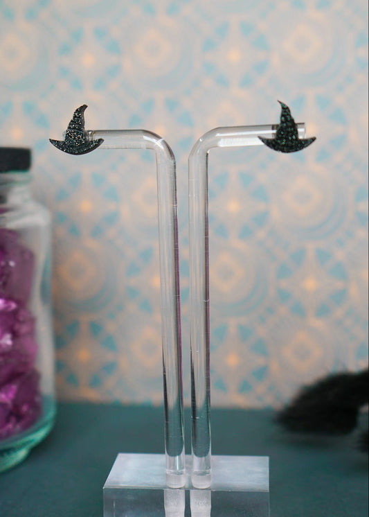 Wicked Witch Hat Stud Earrings