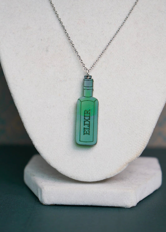 Wicked Green Elixir Liquid Filled Necklace