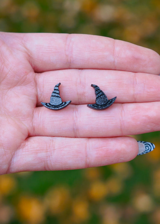 Wicked Witch Hat Stud Earrings