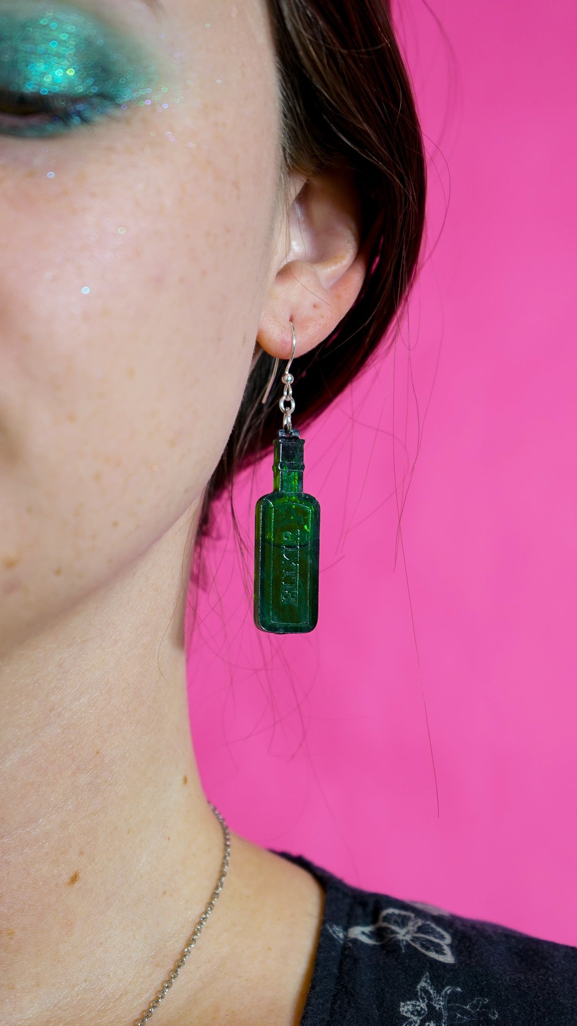 Wicked Green Elixir Liquid Filled Necklace