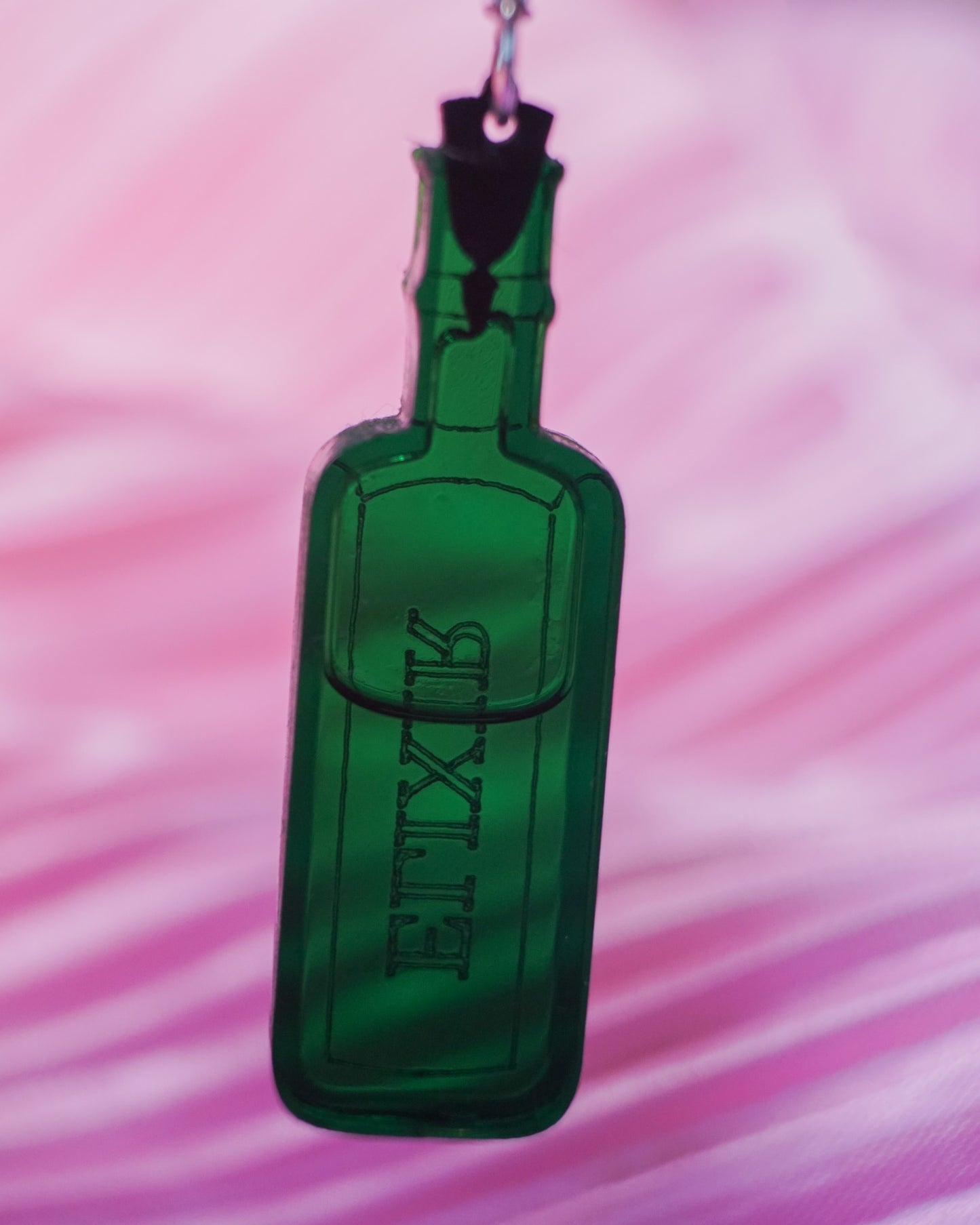 Wicked Green Elixir Liquid Filled Earrings