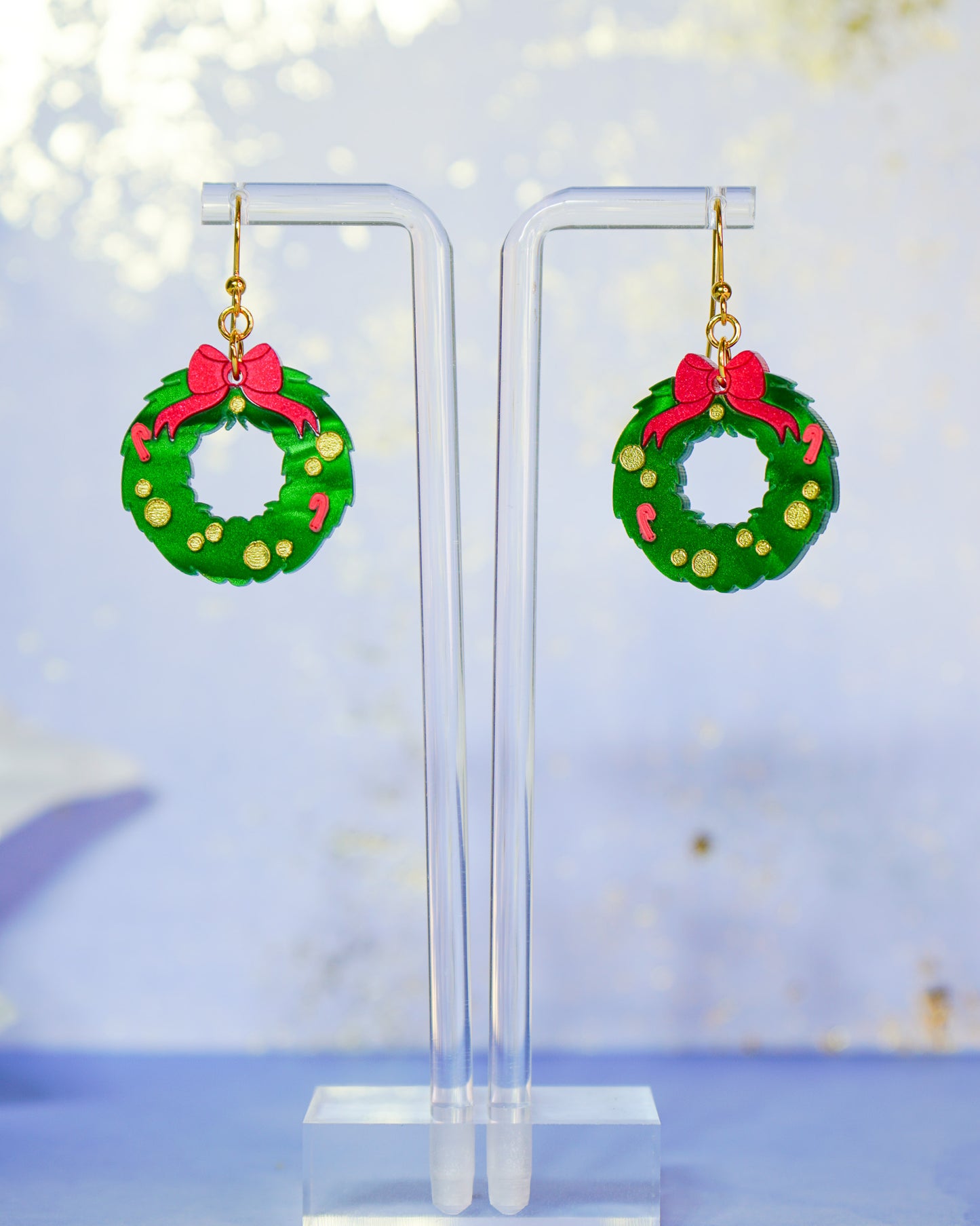 Holiday Wreath Earrings