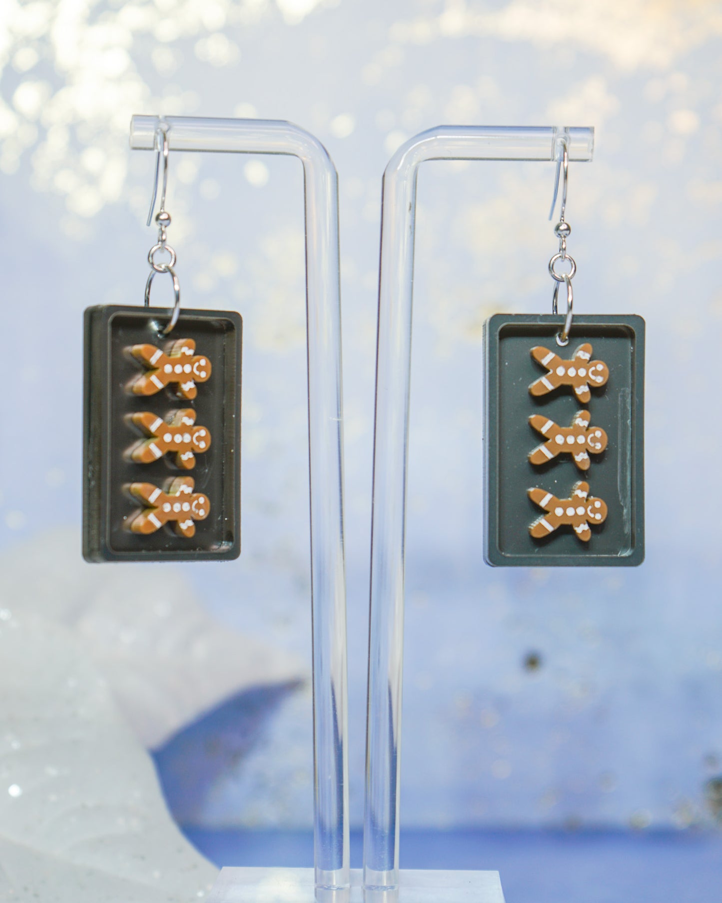 Gingerbread Cookie Baking Tray Earrings