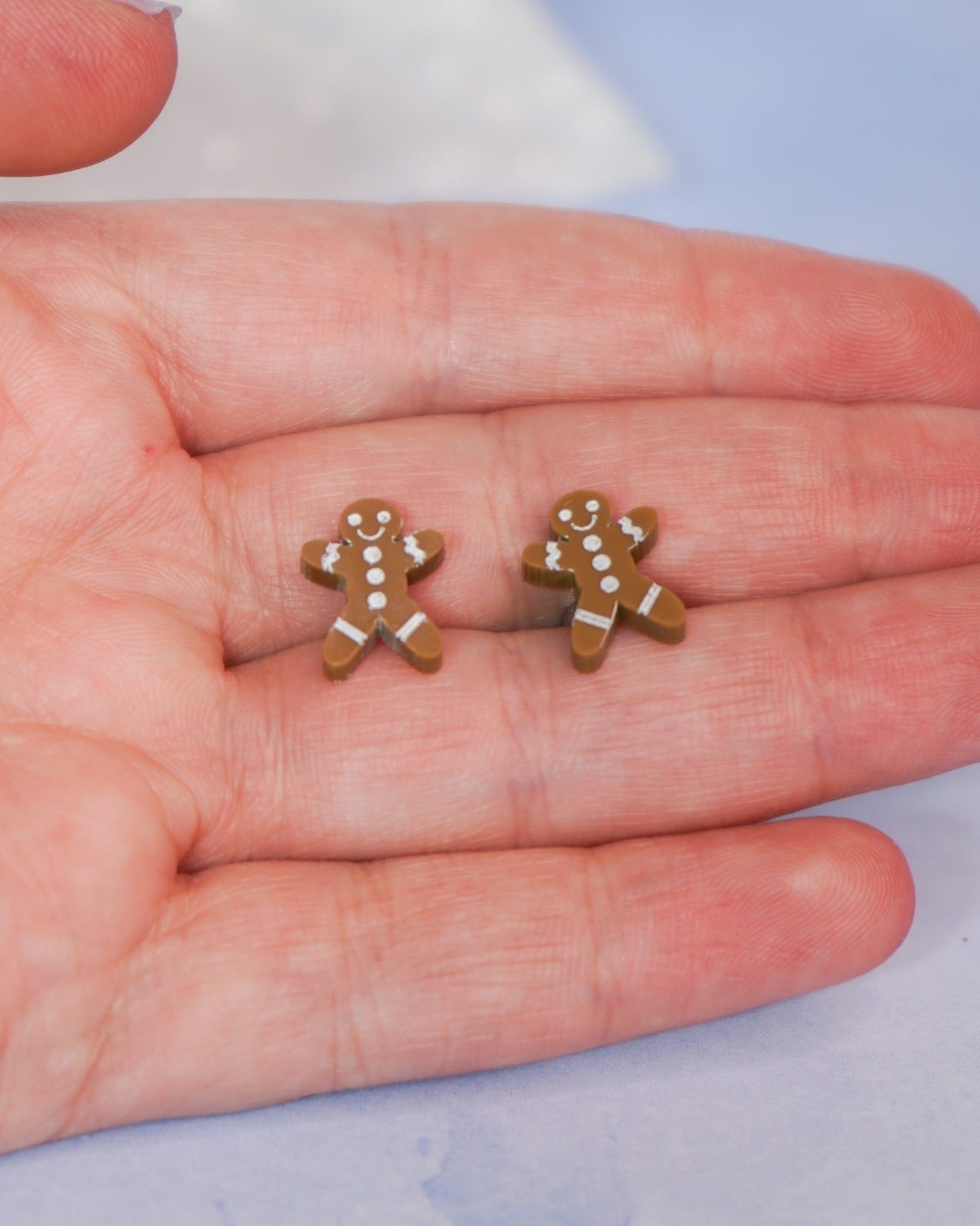 Gingerbread Man Studs