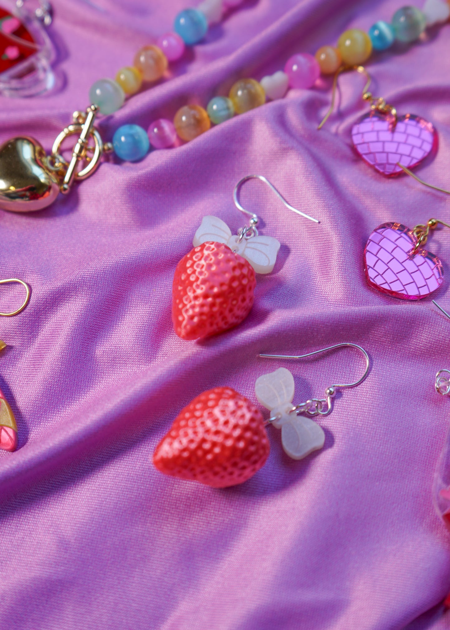Coquette Strawberry Earrings