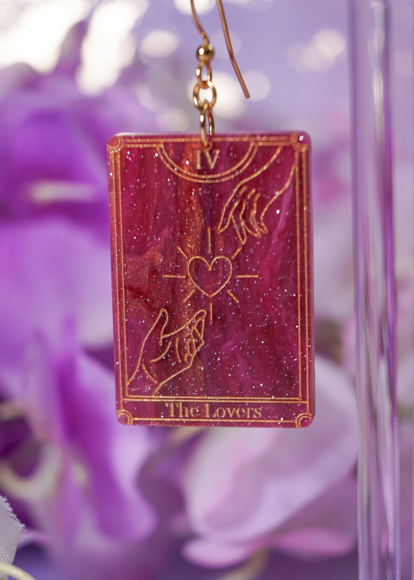 The Lovers Tarot Card Earrings