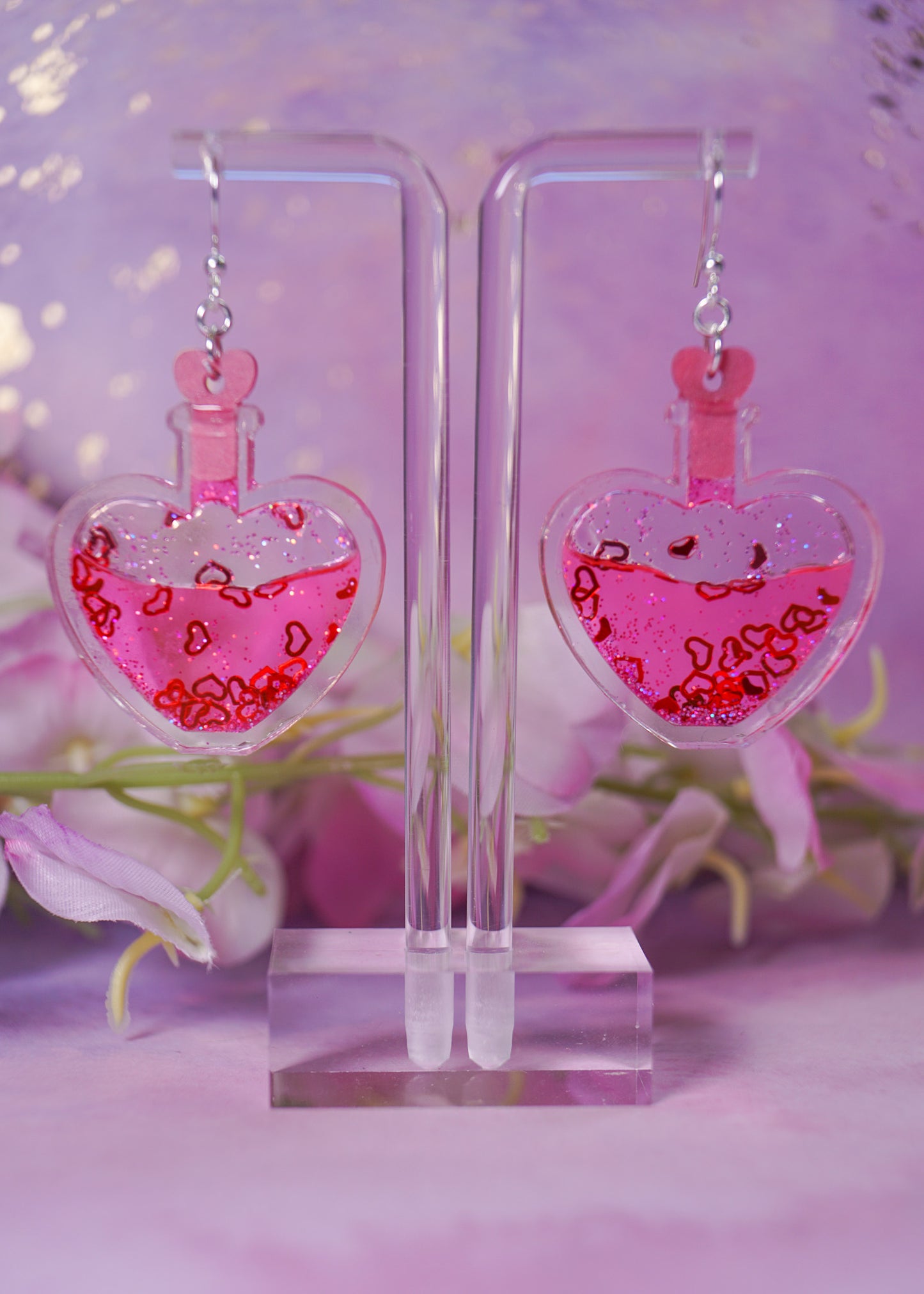 Love Potion Liquid Filled Earrings