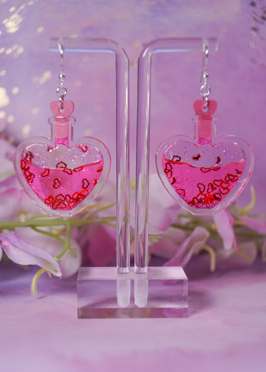 Love Potion Liquid Filled Earrings