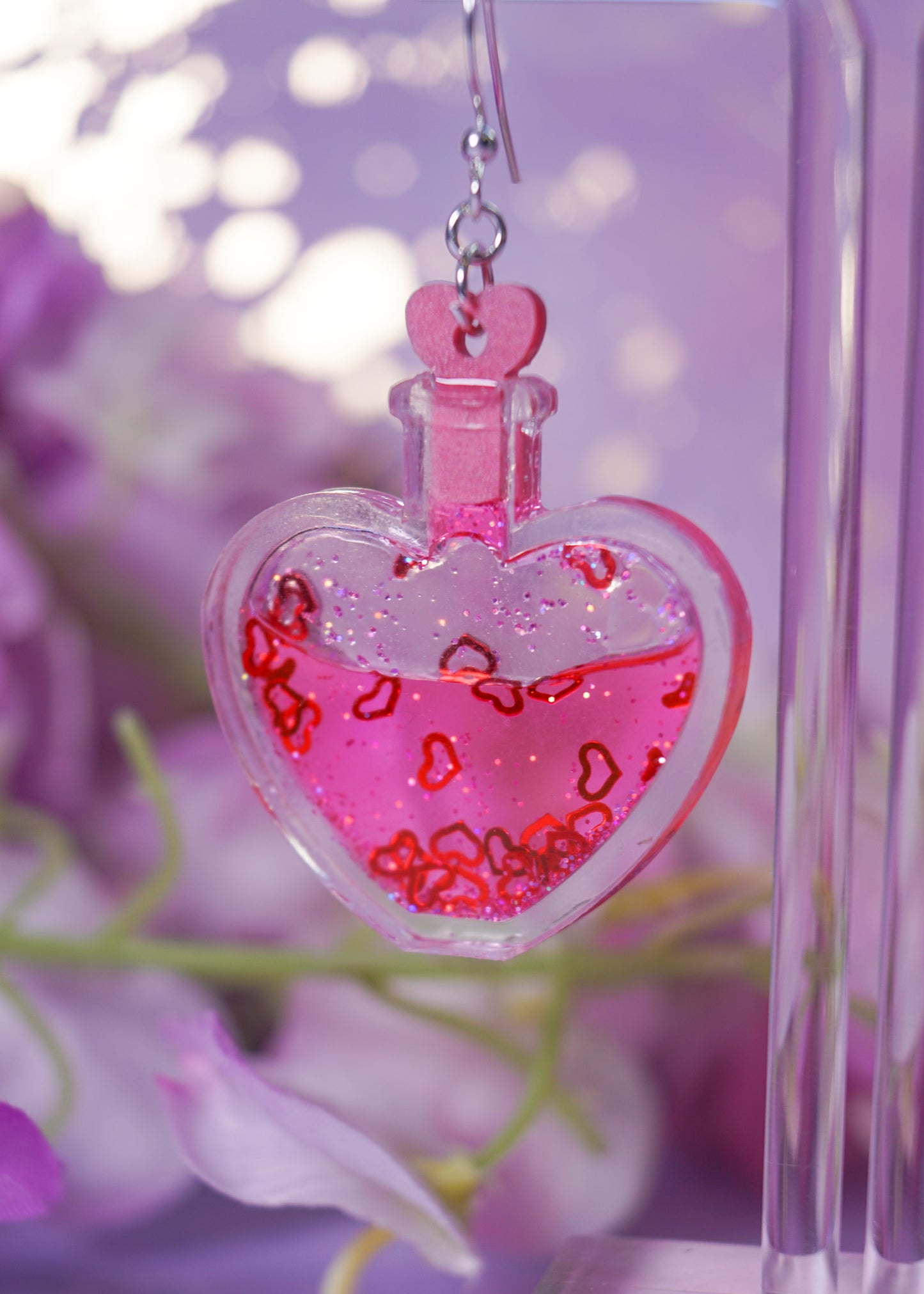 Love Potion Liquid Filled Earrings
