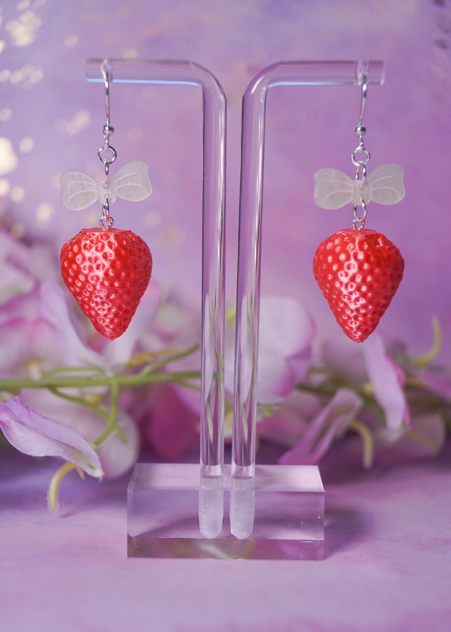 Coquette Strawberry Earrings