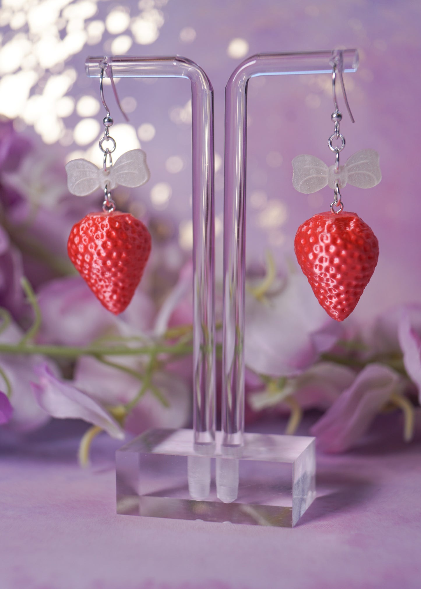 Coquette Strawberry Earrings