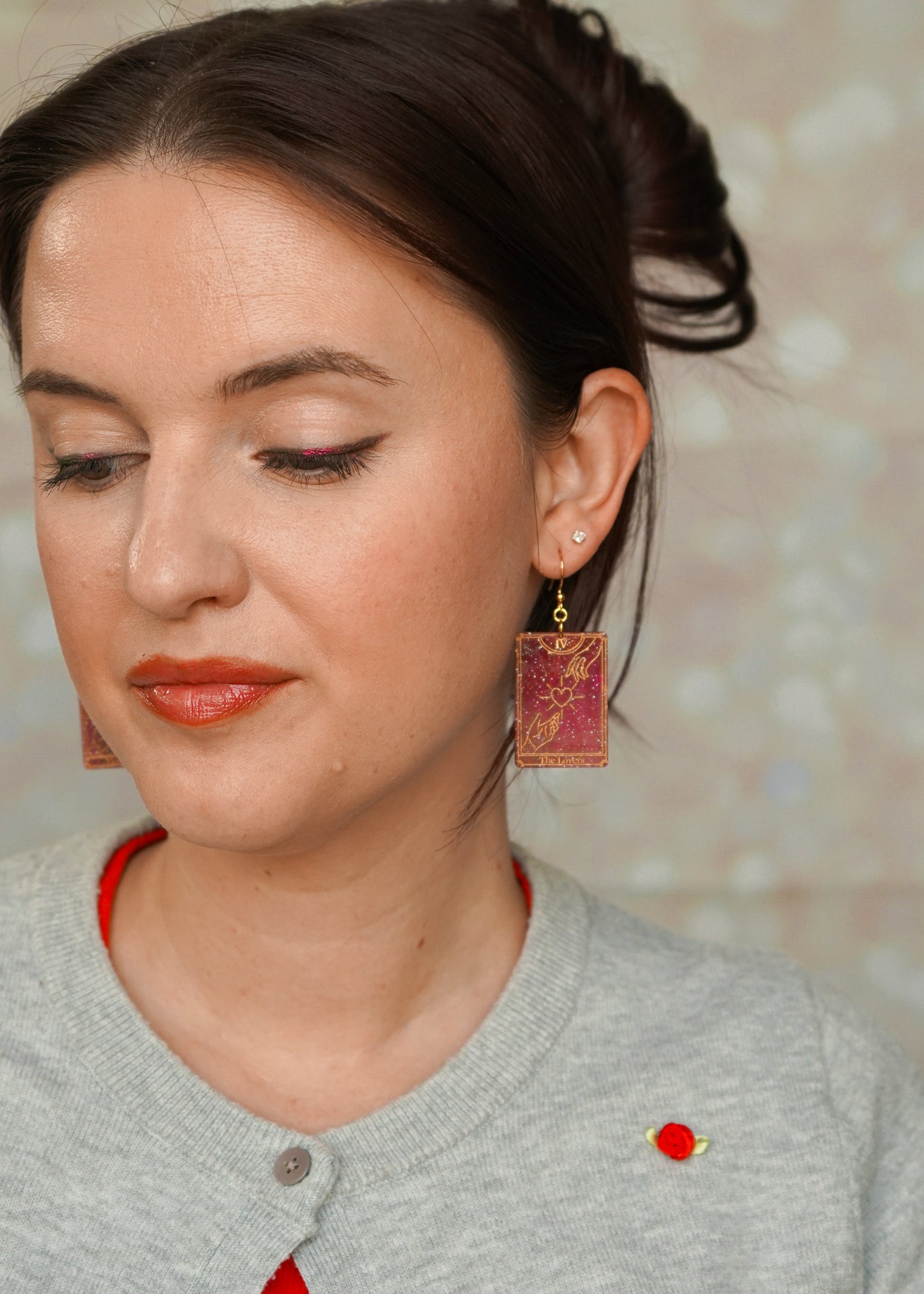 The Lovers Tarot Card Earrings
