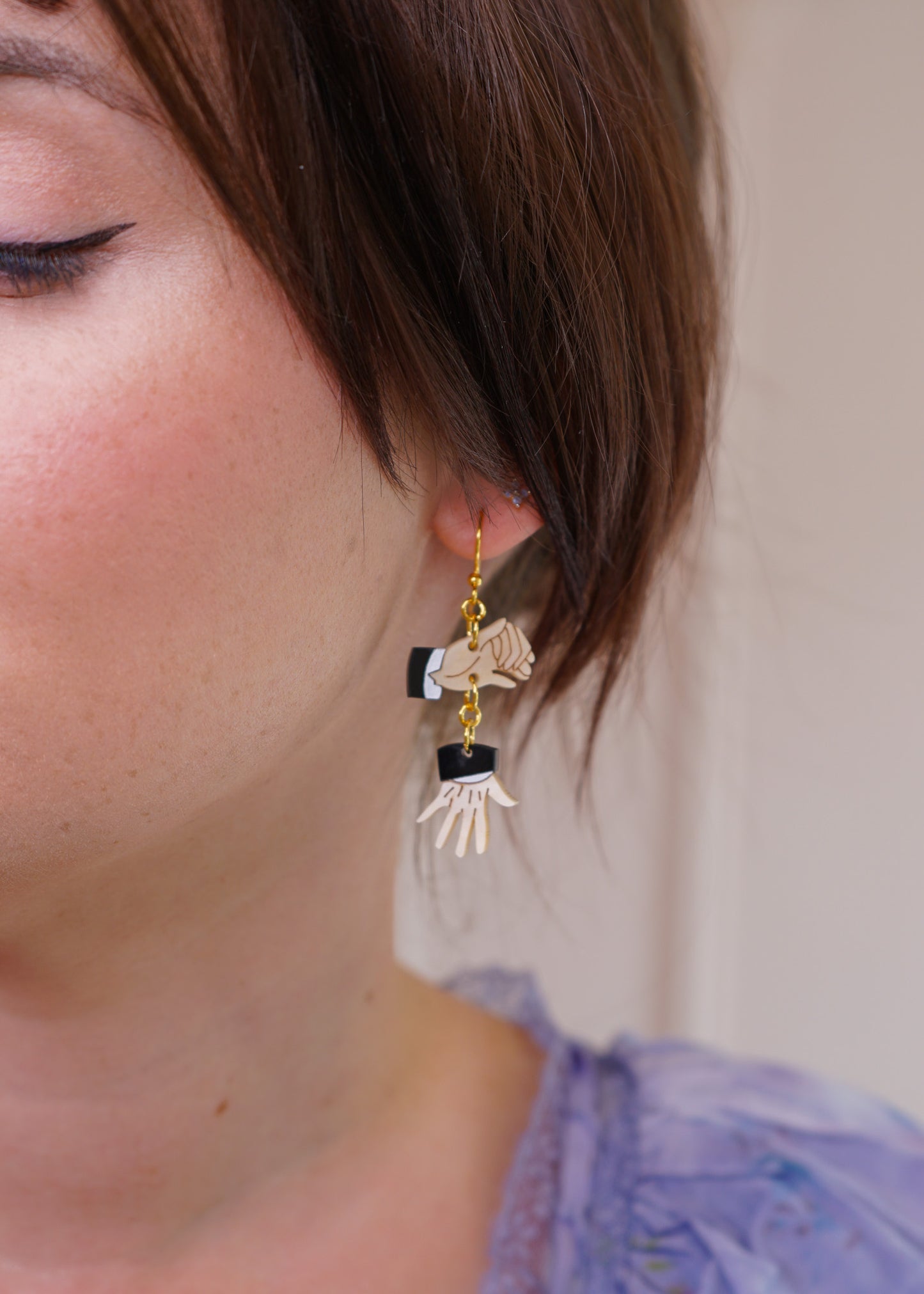 Pride & Prejudice Hand Flex Earrings
