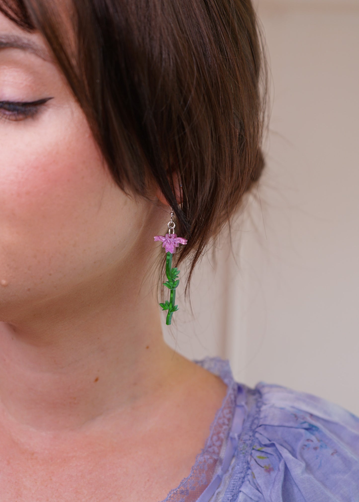 Pride & Prejudice Mr. Collins' Flower Earrings