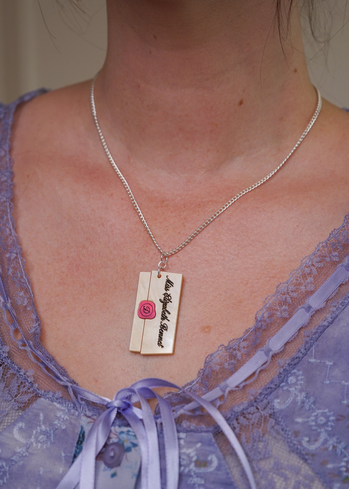 Pride & Prejudice Letter Necklace
