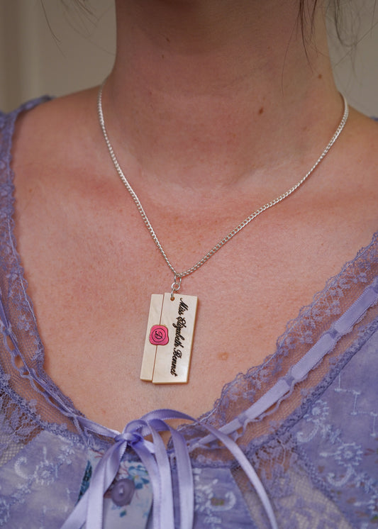 Pride & Prejudice Letter Necklace
