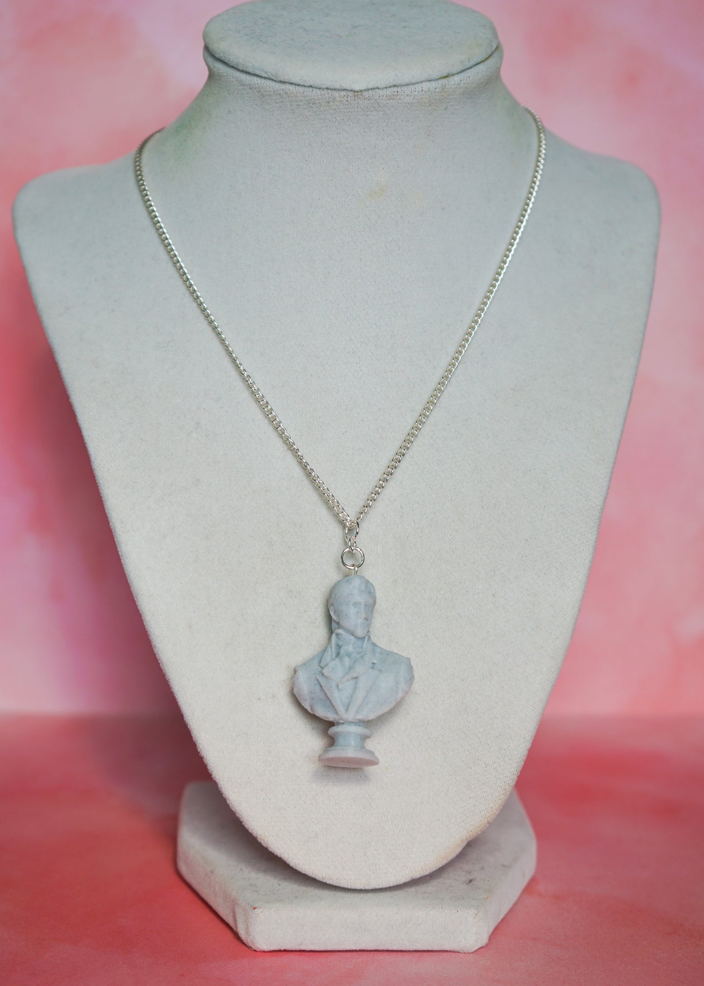 Pride & Prejudice Darcy Bust Necklace