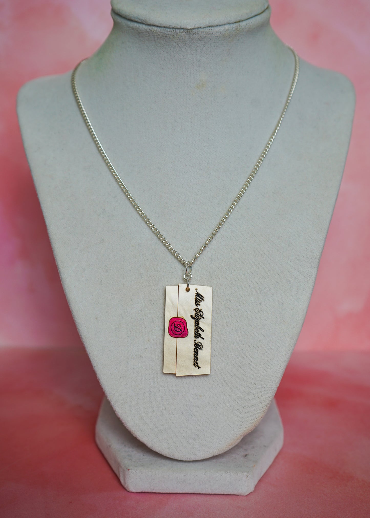 Pride & Prejudice Letter Necklace