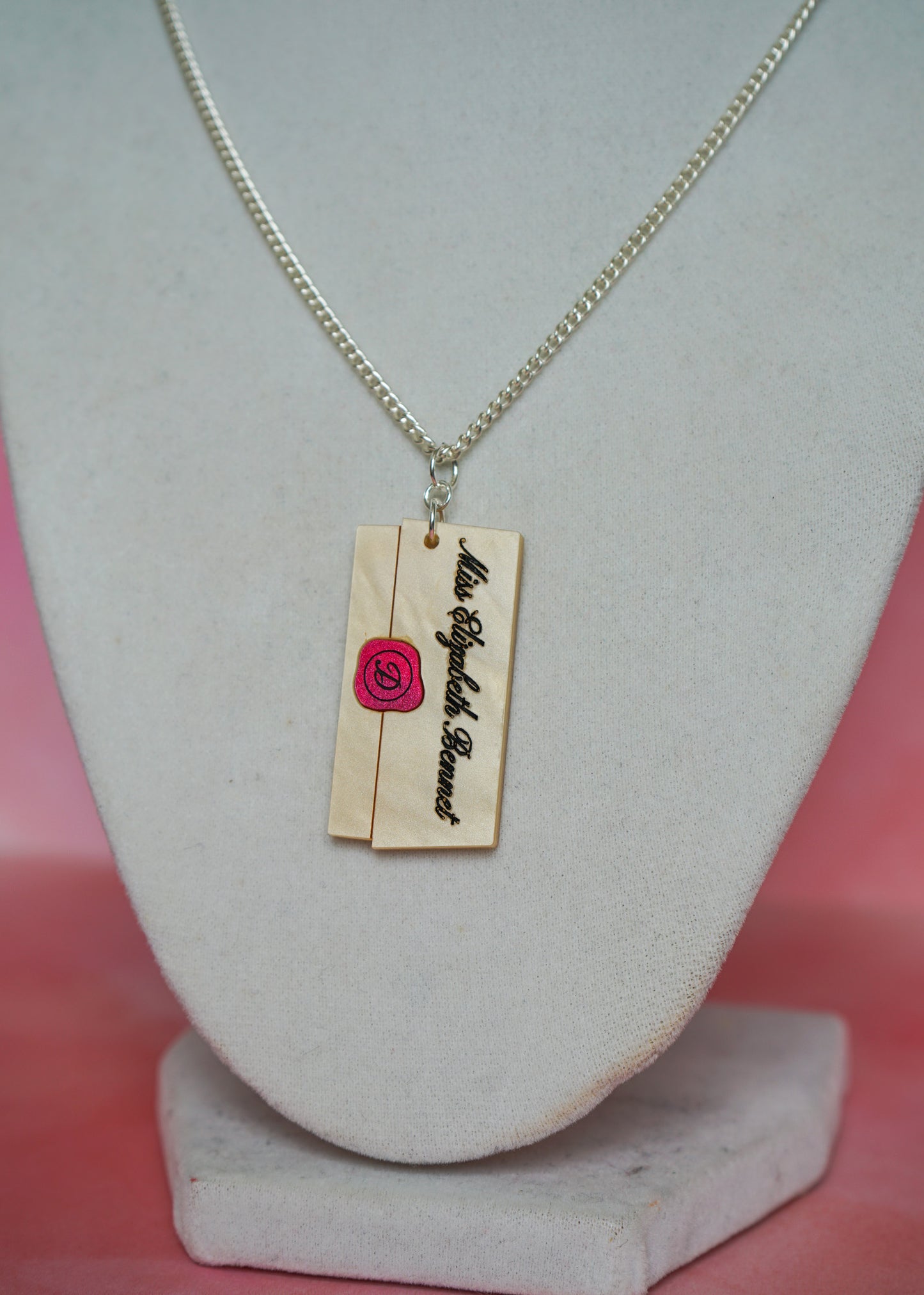 Pride & Prejudice Letter Necklace