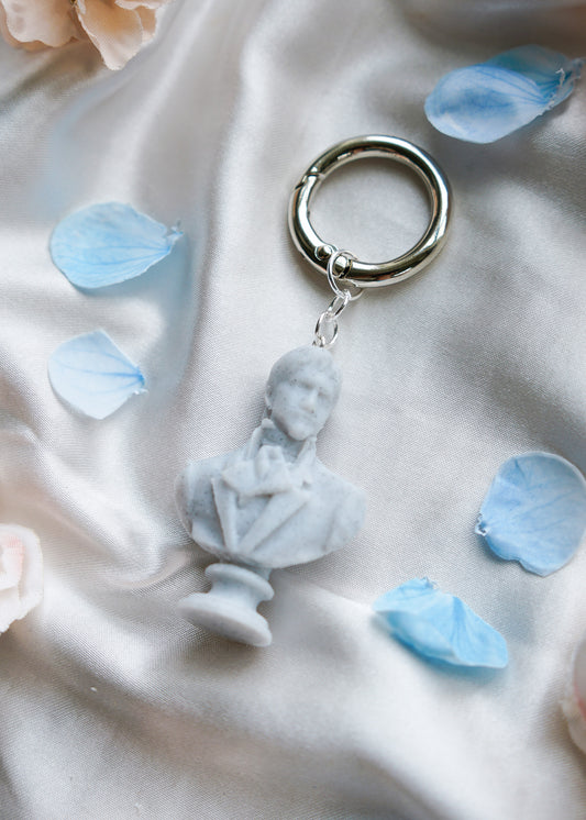 Pride & Prejudice Darcy Bust- Keychain or Bag Charm