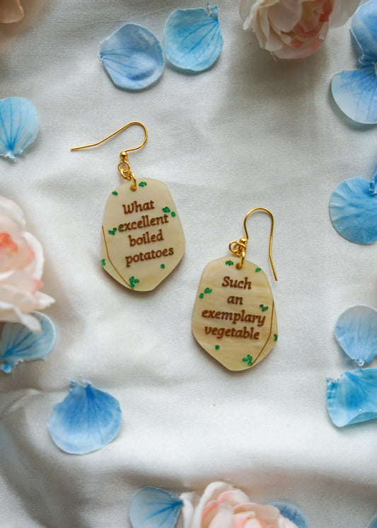Pride & Prejudice Boiled Potatoes Earrings