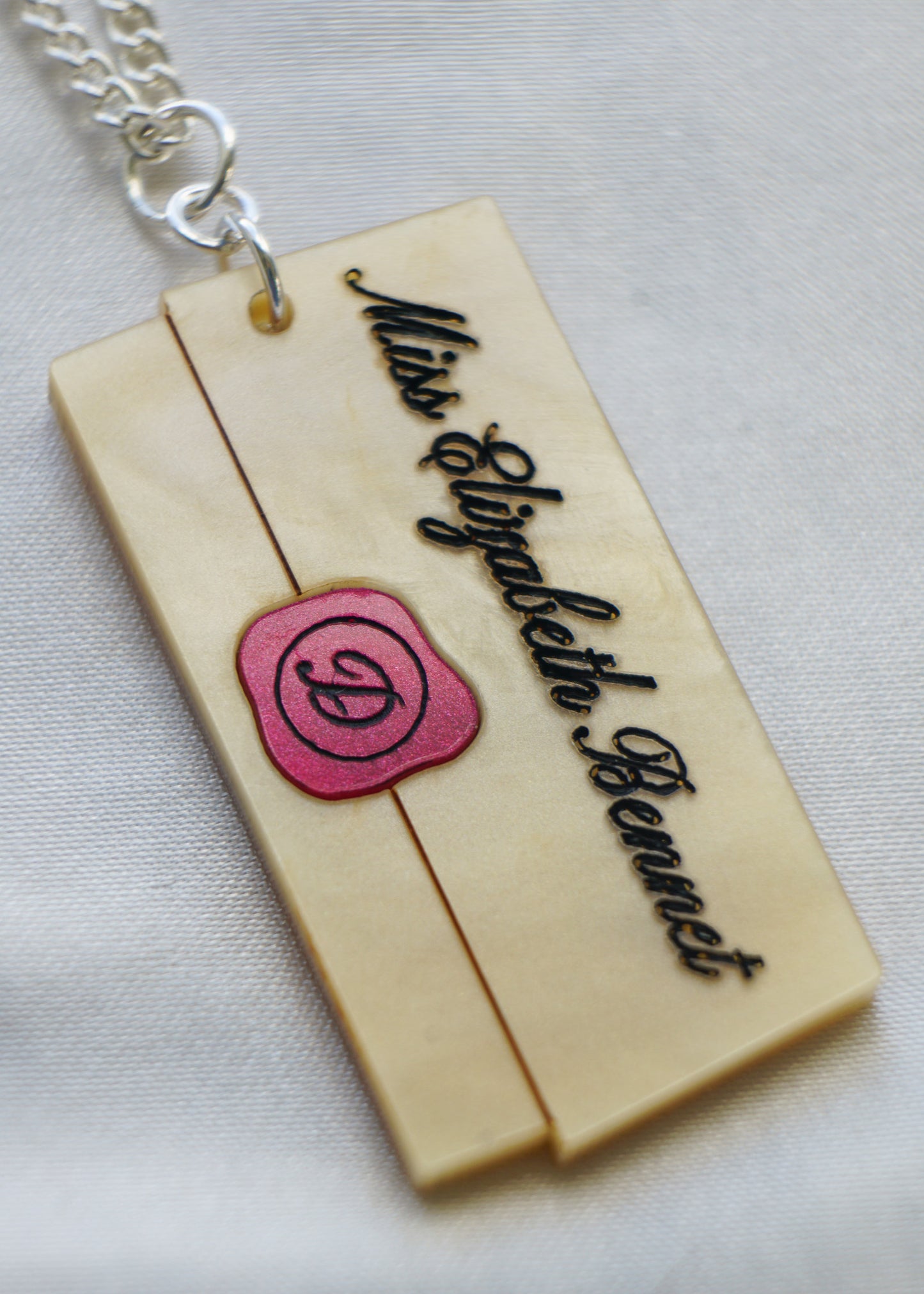 Pride & Prejudice Letter Necklace