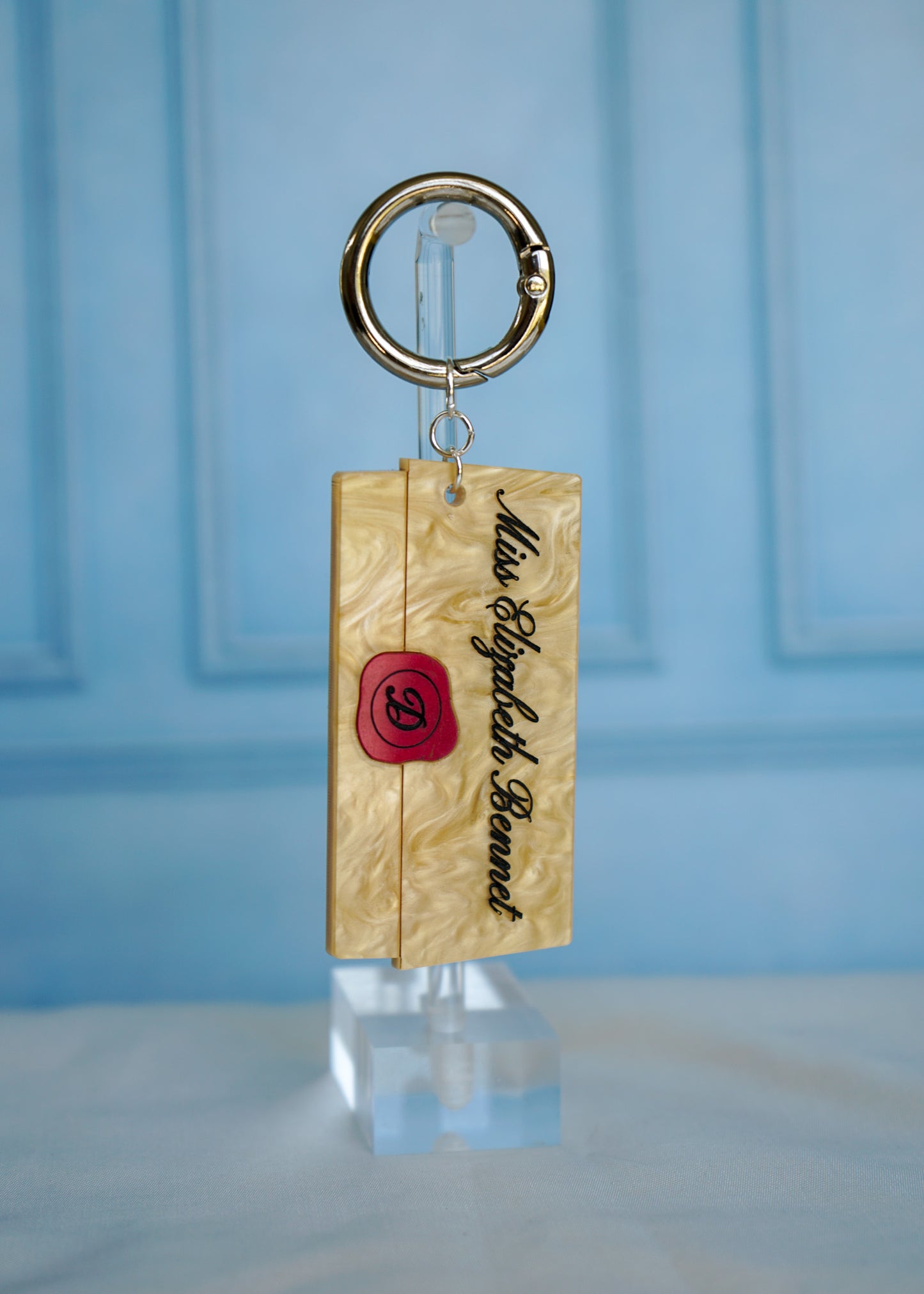 Pride & Prejudice Letter- Keychain or Bag Charm