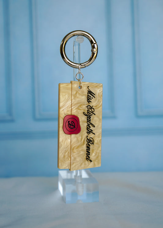 Pride & Prejudice Letter- Keychain or Bag Charm