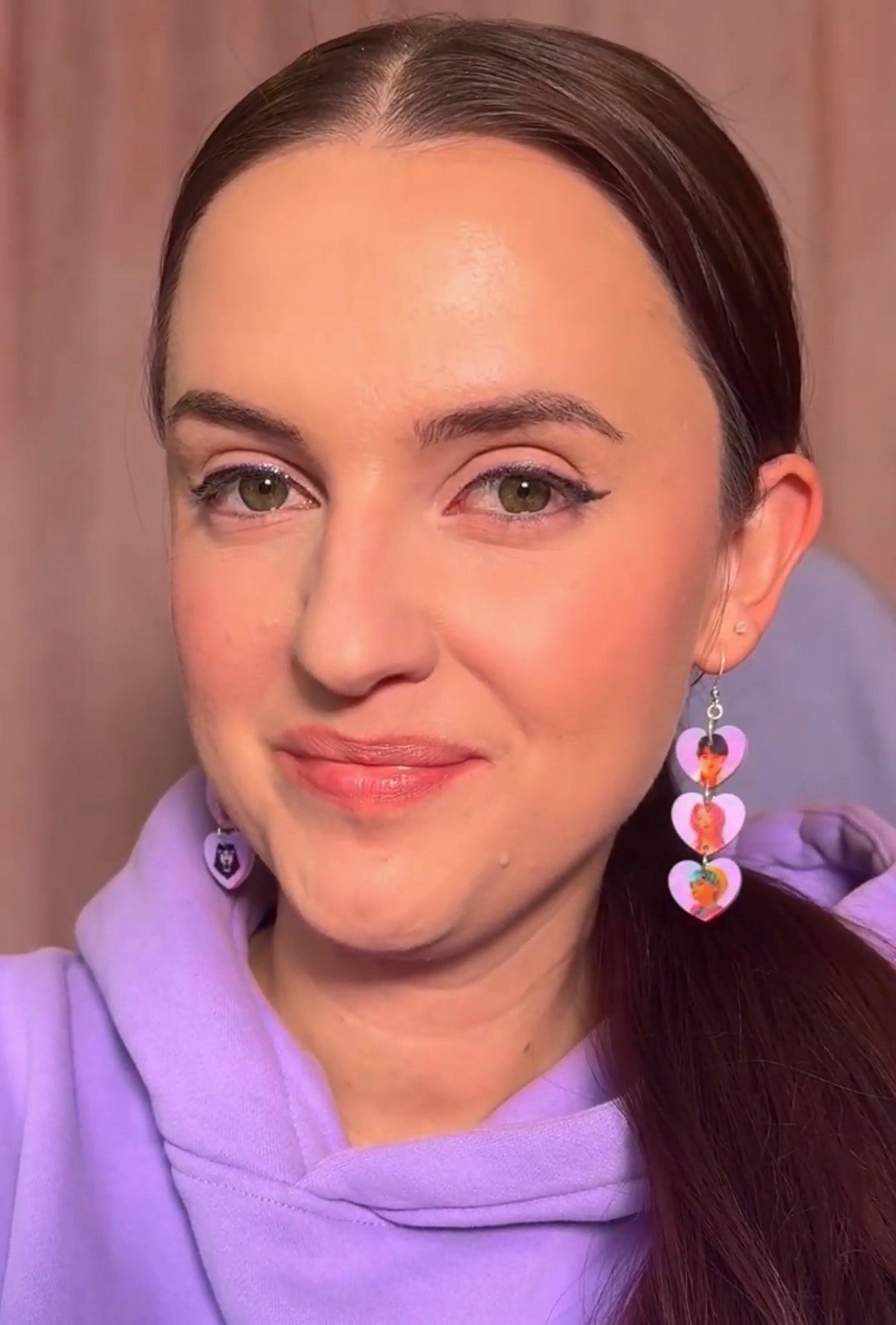 Demon Boy Band Heart Earrings